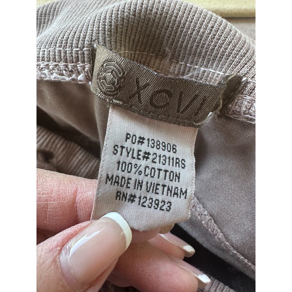 XCVI Women Beige Cargo Pants Drawstring Waist Utility Pockets Sz M Casual Street - Picture 7 of 11